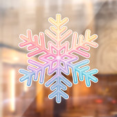 Einfache Schneeflocke Fensteraufkleber (Blatt 2)