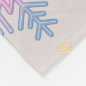 Einfache Schneeflocke Fleecedecke (Ecke)