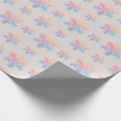 Einfache Schneeflocke Geschenkpapier (Ecke)