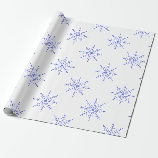 Einfache Schneeflocke Geschenkpapier (Ungerollt)