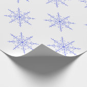 Einfache Schneeflocke Geschenkpapier (Ecke)