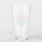 Einfache Schneeflocke Glas (Rückseite)