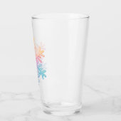 Einfache Schneeflocke Glas (Links)