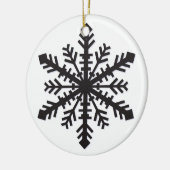 Einfache Schneeflocke Keramik Ornament (Links)