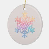 Einfache Schneeflocke Keramik Ornament (Links)