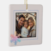 Einfache Schneeflocke Keramikornament (Rechts)