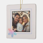 Einfache Schneeflocke Keramikornament (Links)