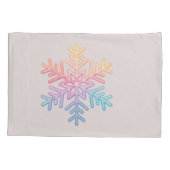 Einfache Schneeflocke Kissenbezug (Rückseite-Links)