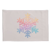 Einfache Schneeflocke Kissenbezug (Rückseite-Rechts)