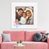 Einfache Schneeflocke Leinwanddruck (Insitu (Wohnzimmer))