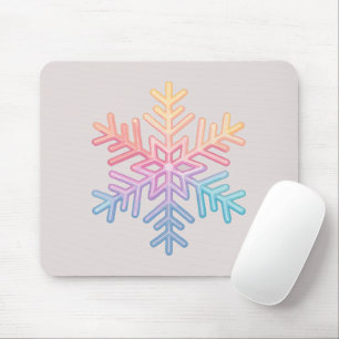 Einfache Schneeflocke Mousepad