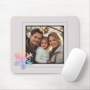 Einfache Schneeflocke Mousepad