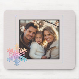 Einfache Schneeflocke Mousepad