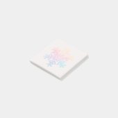 Einfache Schneeflocke Post-it Klebezettel (angewinkelt)