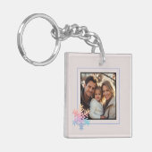 Einfache Schneeflocke Schlüsselanhänger (Vorderseite links)