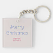 Einfache Schneeflocke Schlüsselanhänger (Rückseite)