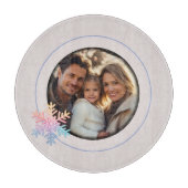 Einfache Schneeflocke Schneidebrett (Vorderseite)