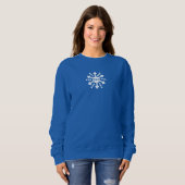 Einfache Schneeflocke Sweatshirt (Vorne ganz)