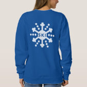 Einfache Schneeflocke Sweatshirt (Rückseite)