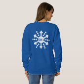 Einfache Schneeflocke Sweatshirt (Schwarz voll)