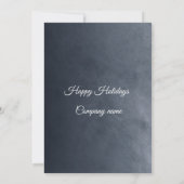 Einfache Schneeflocke Weihnachts-Party Einladung (Rückseite)