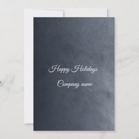 Einfache Schneeflocke Weihnachts-Party Einladung (Rückseite)