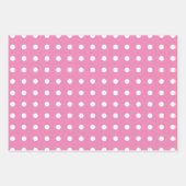 Einfache Schneeflocken Weihnachtsbäume Rosa Geschenkpapier Set (Vorderseite 2)