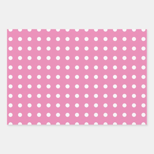 Einfache Schneeflocken Weihnachtsbäume Rosa Geschenkpapier Set (Vorderseite 2)