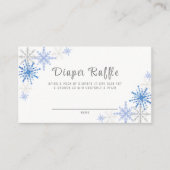 Einfache Schneeflocken Winter Windeln Duschgel Spi Begleitkarte (Vorderseite)