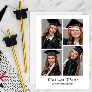 Einfache Schnelldruck-4-Foto-Abschlussanzeige Ankündigung