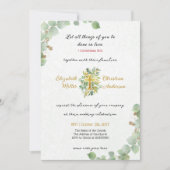 Einfache, schöne Christliche Einladung zur Hochzei (Vorderseite)