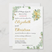 Einfache schöne Christliche Hochzeit Einladung (Vorderseite)