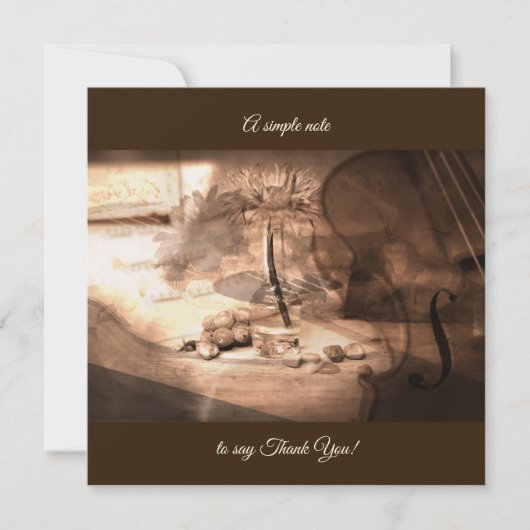 Einfache schöne danken Ihnen zu merken Dankeskarte (Vorderseite)