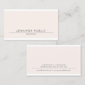 Einfache, schöne moderne Elegant-Farbe Schlicht Tr Visitenkarte (Vorne/Hinten)