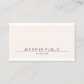 Einfache, schöne moderne Elegant-Farbe Schlicht Tr Visitenkarte (Vorderseite)