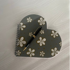 Einfache Schönheit Grau und Weiß Vergessen Sie mir Notizblock