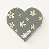 Einfache Schönheit Grau und Weiß Vergessen Sie mir Notizblock (Rückseite)