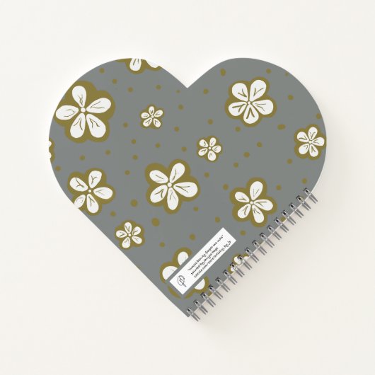 Einfache Schönheit Grau und Weiß Vergessen Sie mir Notizblock (Rückseite)