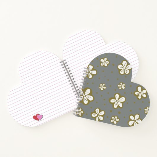 Einfache Schönheit Grau und Weiß Vergessen Sie mir Notizblock (Innenseite)