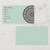 Einfache Schönheits-Mandala - Visitenkarte (Vorne/Hinten)
