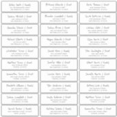 Einfache Schreibadresse von Gästebamen Aufkleber (Vorderseite)