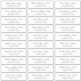 Einfache Schreibadresse von Gästebamen Aufkleber