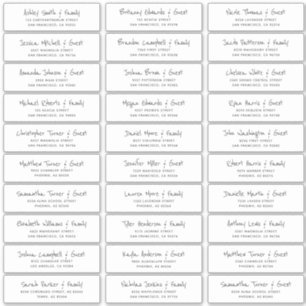 Einfache Schreibadresse von Gästebamen Aufkleber