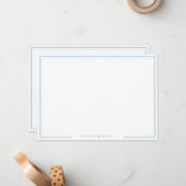 Einfache Schreibarbeit an blauen Grenznamen Mitteilungskarte (Vorderseite/Rückseite Beispiel)