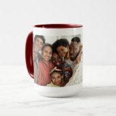 Einfache Schreibmaschine | Frohe Weihnachts-Foto-T Tasse (Vorderseite Links)