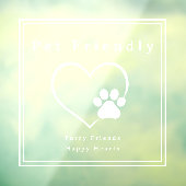 Einfache Schreibmaschine für Haustiere freundlich Fensteraufkleber (Blatt 3)