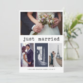 Einfache Schreibmaschine Nur verheiratet | 4 FOTO Ankündigung (Stehend Vorderseite)