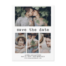 Einfache Schreibmaschine Save the Date | 4 FOTO