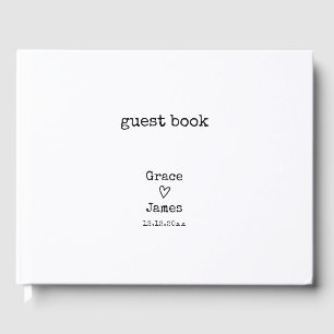 Einfache Schreibmaschinenschrift Typograph Persona Gästebuch
