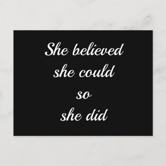 Einfache Schreibweise Postkarte (Vorderseite)